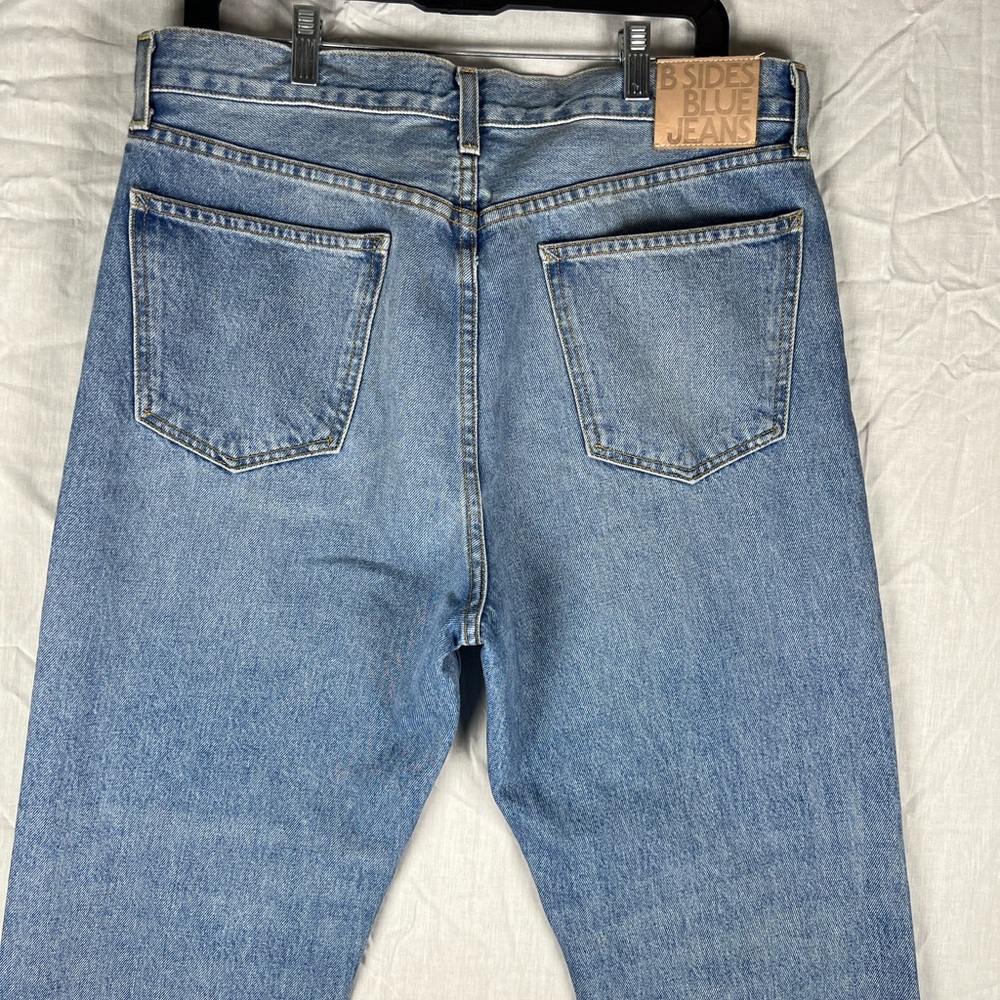 COPY - Womens B Sides Blue Casual Straight Leg Light Wash Jeans Size 30 Made In…